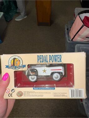 Pedal Power Police Car New in Box collectible